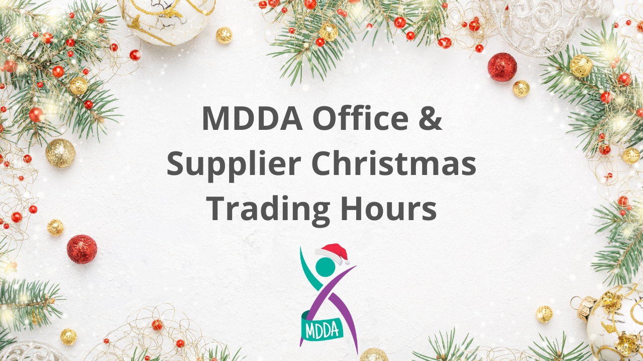MDDA Office & Supplier Christmas Trading Hours