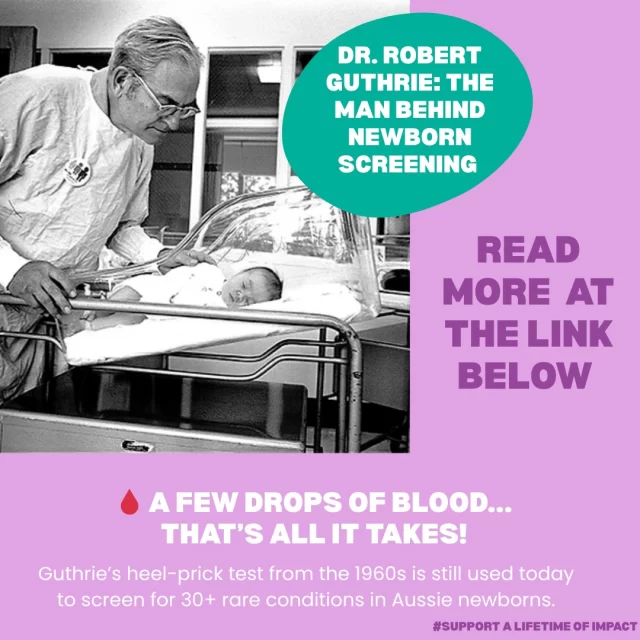We open our Awareness Week and Donation Drive by remembering and celebrating Dr Robert Guthrie and his life-changing legacy. Thanks to his heel-prick blood test, millions of babies have been screened early for rare, serious conditions like PKU.👉 Swipe through to learn more about Guthrie’s impact.
💛 To Read more & donate head to the link in our bio!
#PKUAwareness #NewbornScreening #SupportALifetimeOfImpact #MDDA #RareDiseaseAwareness